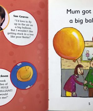 Alternative view of Bertie and the big balloon