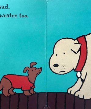 Alternative view of Big Dog and Little Dog wearing sweaters