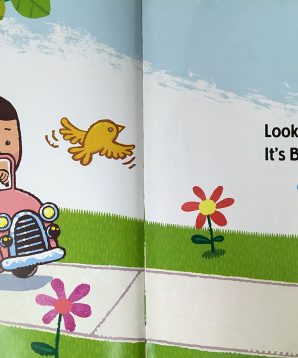 Alternative view of Brownie and Pearl go for a spin