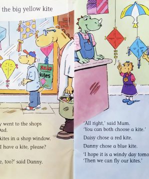 Alternative view of Daisy and the big yellow kite