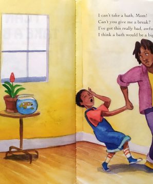 Alternative view of I can't take a bath