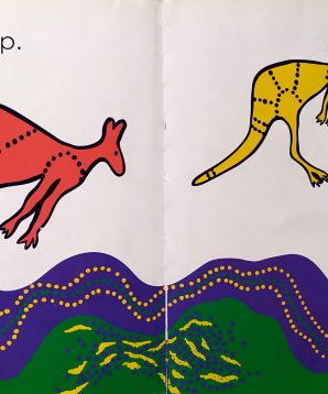 Alternative view of Kangaroos hop