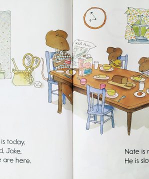 Alternative view of Late Nate in a race