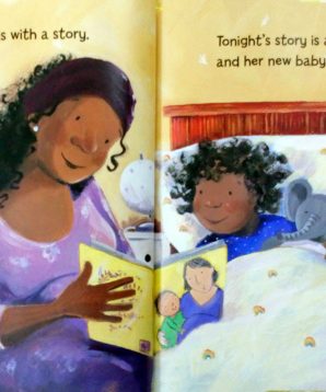 Alternative view of Lola reads to Leo