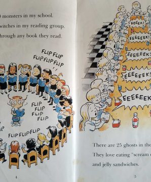 Alternative view of 100 monsters in my school