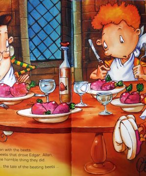 Alternative view of Edgar, Allan, and Poe, and the tell-tale beets