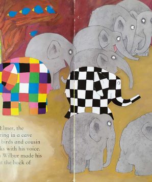 Alternative view of Elmer and the wind