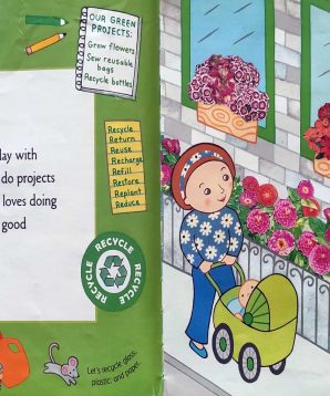 Alternative view of Gabby and Grandma go green