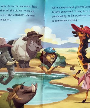 Alternative view of Giraffe goes to Gibraltar