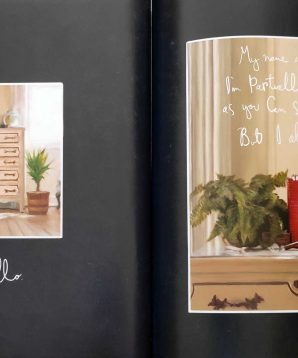 Alternative view of Marcel the shell with shoes on