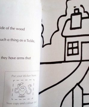 Alternative view of My Mr Tickle copy colouring book