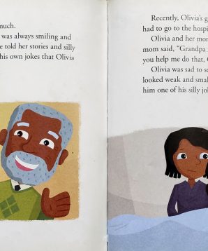 Alternative view of Olivia says goodbye to grandpa