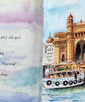 Alternative view of Sasha visits Mumbai