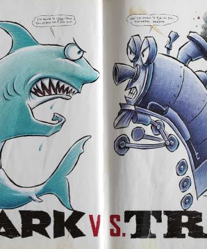 Alternative view of Shark vs Train