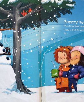 Alternative view of Sneezy the snowman