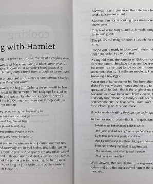 Alternative view of Cooking with Hamlet and other solo dramas