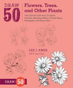 Draw 50 flowers, trees, and other plants