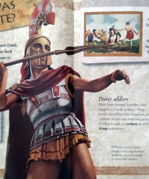 Alternative view of Greek warrior