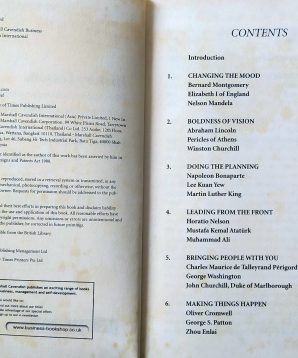 Alternative view of History lessons: what business and management can learn from the great leaders of history