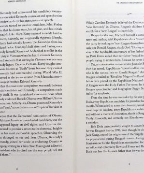 Alternative view of Kennedy and Reagan: why their legacies endure