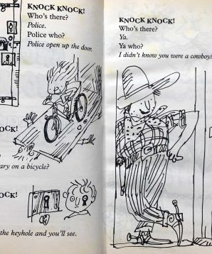 Alternative view of Sidesplitters: knock knock