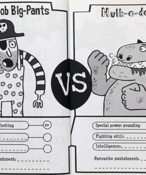 Alternative view of Awesomely brilliant doodles: pirates vs dinosaurs