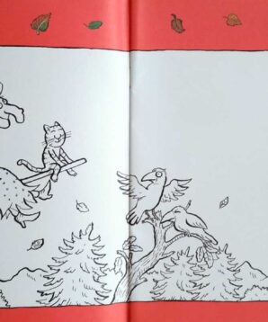 Alternative view of Room on the broom colouring book