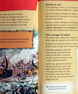 Alternative view of Sailors under fire