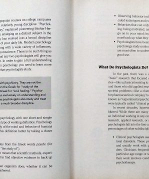 Alternative view of The everything psychology book