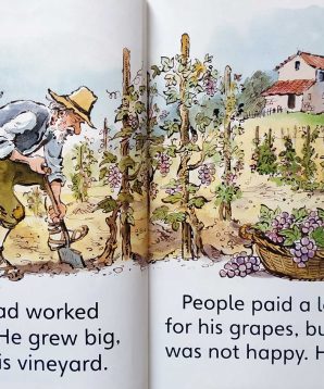 Alternative view of The farmer and his sons with the donkey in the lion's skin