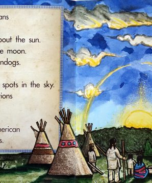 Alternative view of The moon and the sundogs