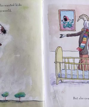 Alternative view of The nanny goat's kid