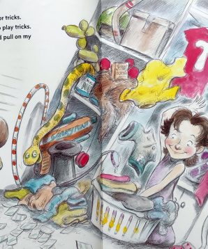 Alternative view of Tilly the trickster