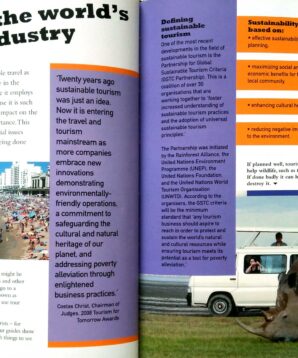 Alternative view of Sustaining our environment: tourism