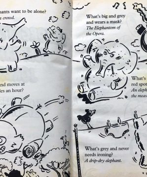 Alternative view of Sidesplitters: unforgettable elephant jokes