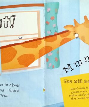 Alternative view of Giraffe on a sleepover