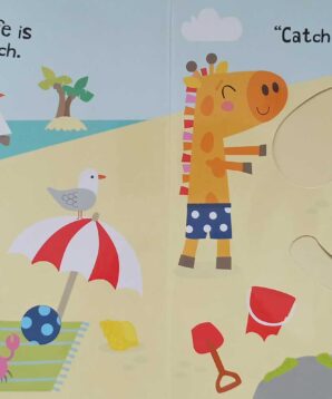 Alternative view of Little Giraffe at the beach