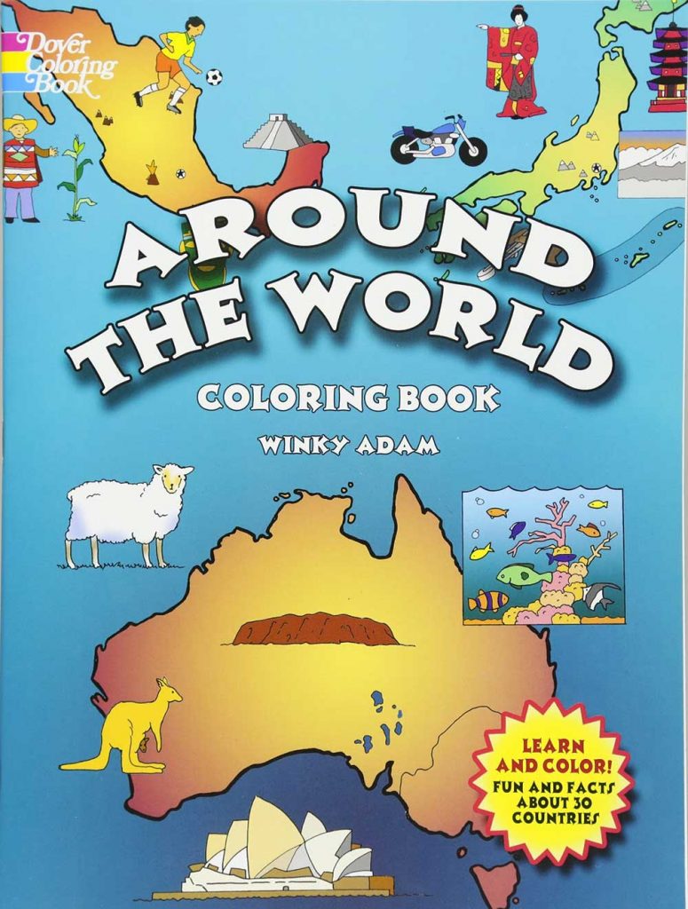 Around the world: coloring book