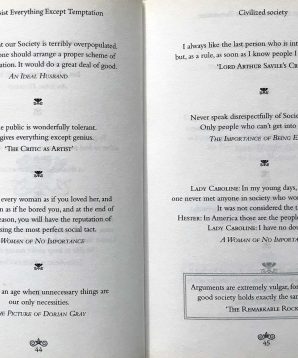 Alternative view of I can resist everything except temptation