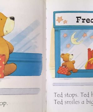 Alternative view of Ted in a red bed