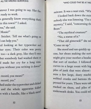 Alternative view of All the wrong questions: Who could that be at this hour?