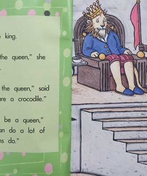 Alternative view of Carla Crocodile goes to see the king