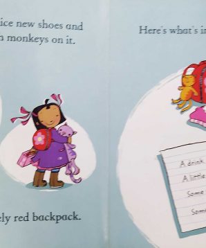 Alternative view of Max and Millie start school