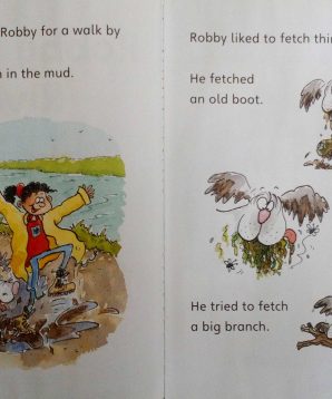 Alternative view of Robby in the river