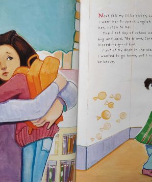 Alternative view of Carmen learns English