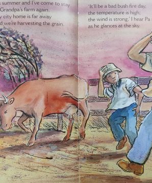 Alternative view of Grandpa's farm: a summer's day