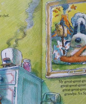 Alternative view of Max Spaniel: funny lunch