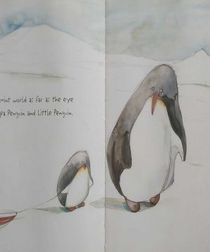 Alternative view of Papa's little penguin
