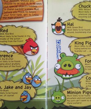 Alternative view of Angry Birds: search and find