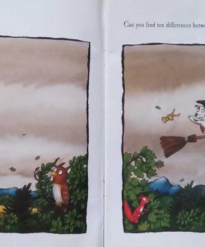 Alternative view of Room on the broom activity book